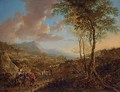 An Italianate landscape with peasants on a path - Jan Both