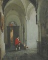 In the cloister - Jan-Baptiste Tetar van Elven