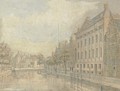 View of the Kloveniersburgwal, Amsterdam, the Weighing House beyond - Jan De Beyer