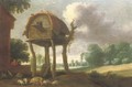 A dovecote in a wooded landscape - Jan Christiaensz. Micker