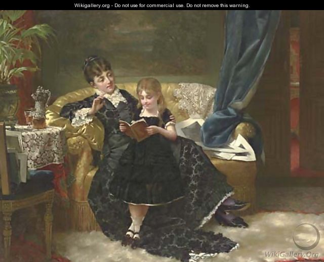 Reading Together - Jan Frederik Pieter Portielje