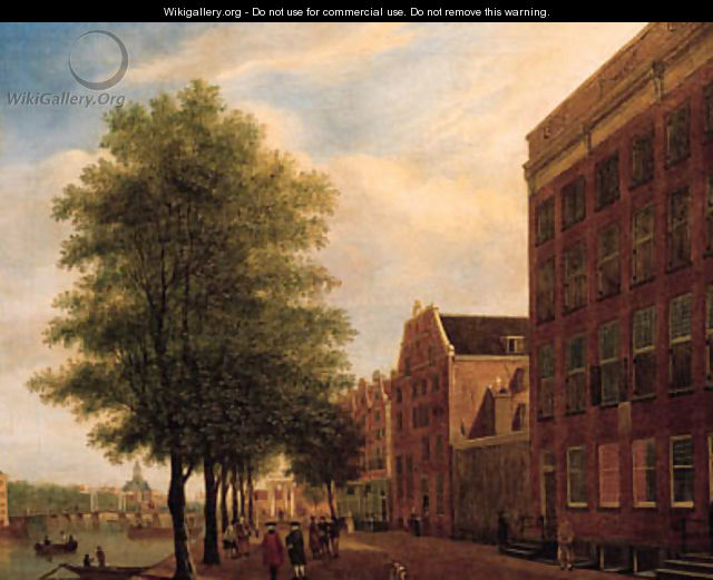 A view of the Prins Hendrikkade, Amsterdam - Jan, II Ekels