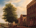 A view of the Prins Hendrikkade, Amsterdam - Jan, II Ekels