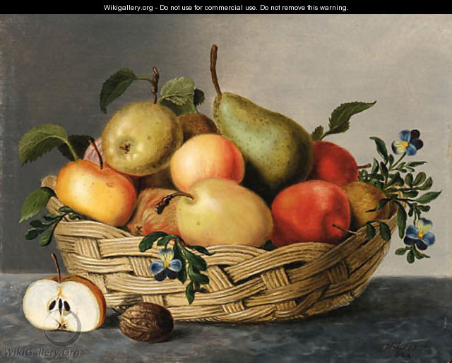 A basket of fruit - Jan Hendrik Aikes