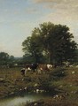 Spring on the Farm - James McDougal Hart