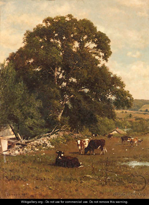 Cows in a Pasture - James McDougal Hart