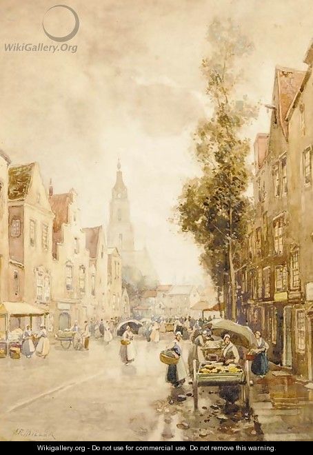 A Dutch market on a sunny day - James Miller