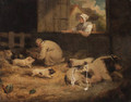 Tending the piglets - James Ward