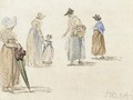 Studies of female figures and a child - James Ward