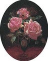 Roses in a Sevres vase - James Wallace