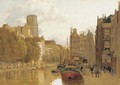 A view of Rotterdam with the Laurens church in the background - James Thomas Watts