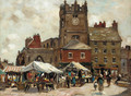 Market day, Richmond, Yorkshire - James Whitelaw Hamilton