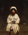 Portrait of Shamil' - Russian School