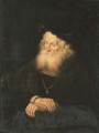 A Philosopher, seated, half-length - Salomon Koninck