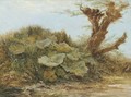 Study of a Butter Burr and a Pollarded Willow - Samuel Bough