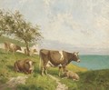 Cattle on the cliffs - Joseph Clark