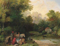 A gypsy encampment - Samuel John Egbert Jones