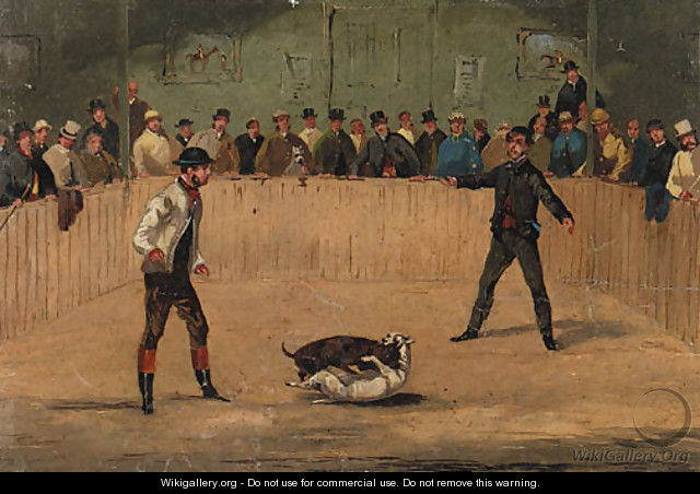 Dogs fighting - Samuel Henry Gordon Alken