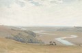 On the Sussex Downs, above Lancing - Robert Thorne Waite