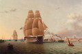 H.M.S. Queen and other Shipping in Portsmouth Harbour - Robert Strickland Thomas