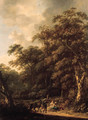 Erminia and the shepherds in a wooded landscape - Roelof van Vries