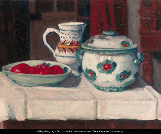 Still Life with Tureen, Jug and Dish - Roderic O