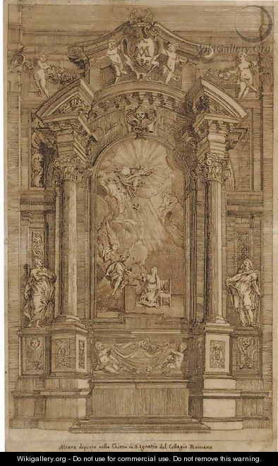 A design for an altar dedicated to the Annunciation in the Church of Sant