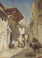 A Street Scene - Rudolph Gustav Muller