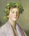 A girl with flowers in her hair - Rudolf Hirth Du Frenes