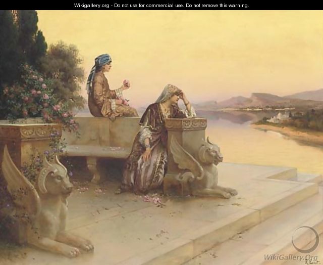 Jeunes femmes sur la terrasse - Rudolph Ernst