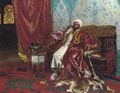A Royal Attendant in a Palace Interior - Rudolph Ernst