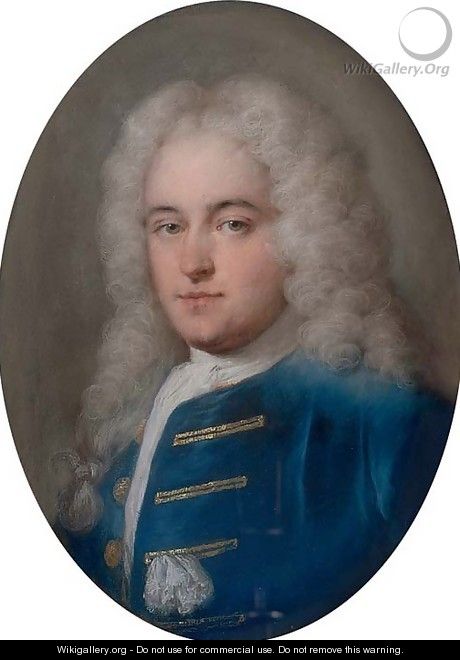 Portrait of Thomas Chase (1729-88), half-length, in a blue coat - Rosalba Carriera