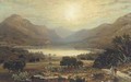Figures in a Highland landscape - Robert Finlay McIntyre