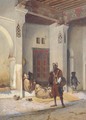 A blind beggar in a street in Tangiers - Robert George Talbot Kelly