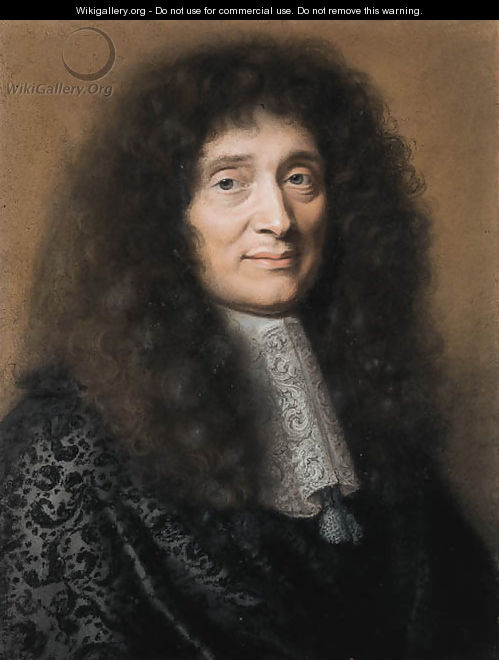 Portrait of Simon Arnauld, Marquis de Pomponne - Robert Nanteuil