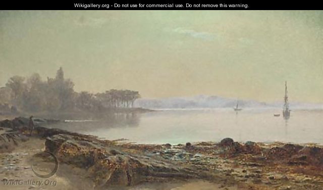 Looking across the lake on a calm day - Robert Jobling
