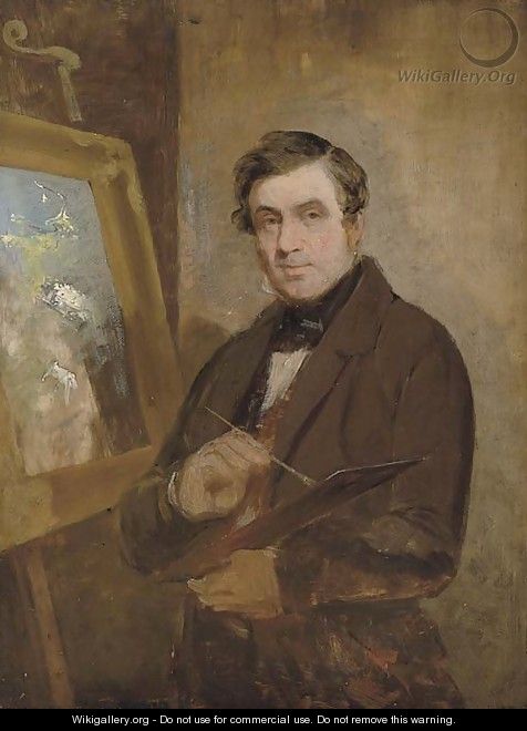 Self-portrait at an easel, 14 November 1816 - (after) Thomson, Rev. John of Duddingston