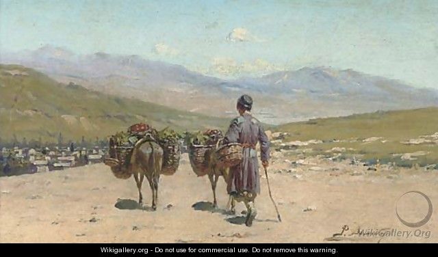 A Caucasian on the way to market - Richard Karlovich Zommer