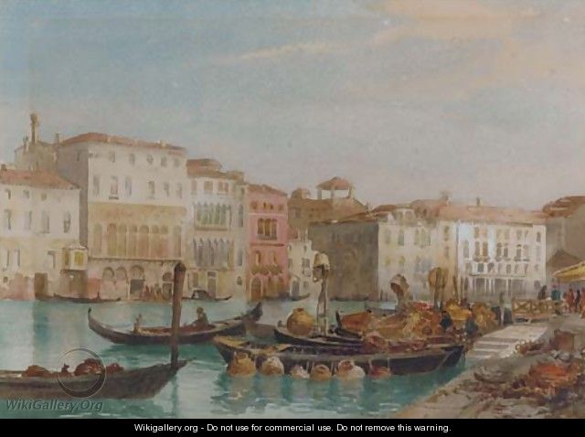 Shipping on the Lagoon, Venice - Richard Henry Wright