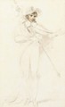 Portrait of a gentleman, full-length, in an elaborate costume - Richard Cosway