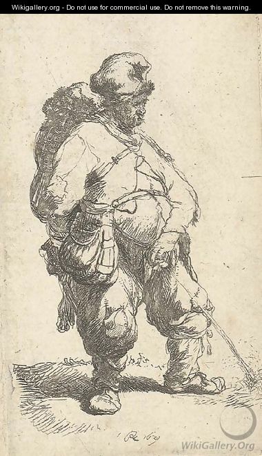 A Man making Water - Rembrandt Van Rijn