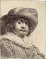 A Man in a broad-brimmed Hat - Rembrandt Van Rijn
