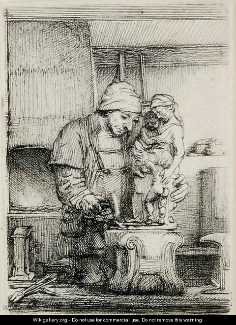 A Goldsmith - Rembrandt Van Rijn