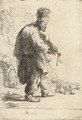 A blind Fiddler - Rembrandt Van Rijn