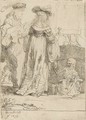 Death appearing to a wedded Couple from an open Grave 2 - Rembrandt Van Rijn
