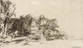 Clump of Trees with a Vista - Rembrandt Van Rijn