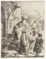 Abraham casting out Hagar and Ishmael - Rembrandt Van Rijn
