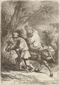 The Flight into Egypt Small Plate 2 - Rembrandt Van Rijn