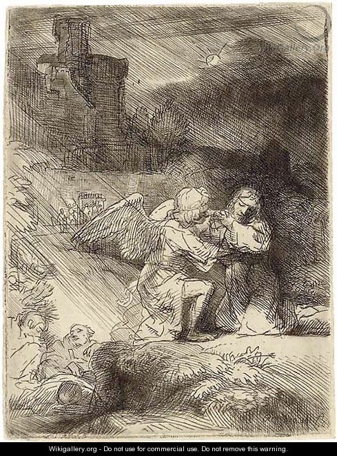 The Agony in the Garden - Rembrandt Van Rijn
