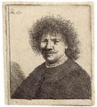 Self-Portrait in a Cloak with a falling Collar Bust - Rembrandt Van Rijn
